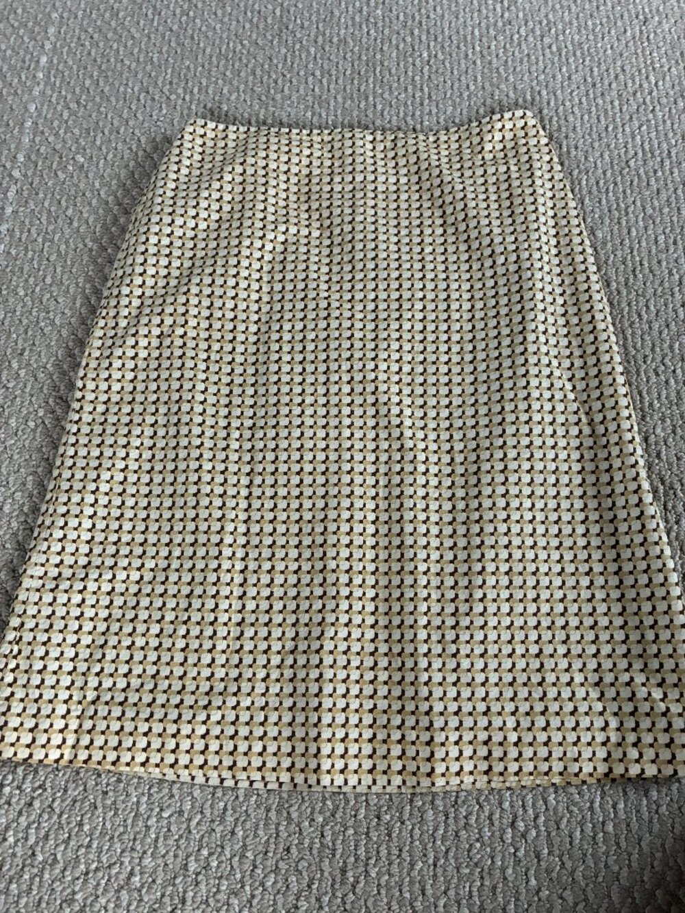 J Crew Vintage Pencil Skirt 4 Hong Kong Geometric Jacquard 90s Y2K